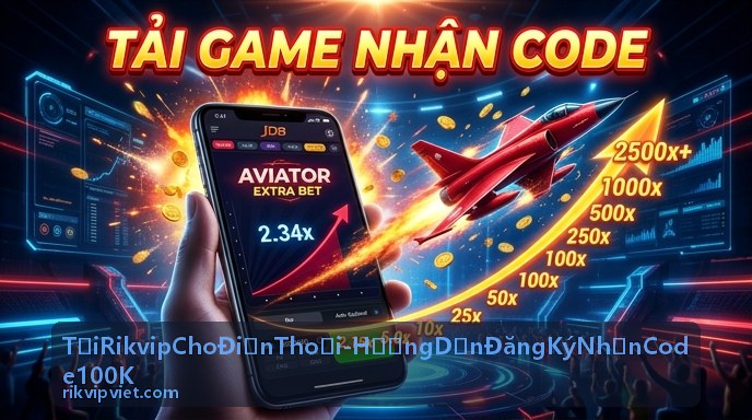 Ảnh hướng dẫn đăng ký nhận code 100K Rikvip